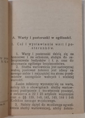 Służba garnizonowa. Przepisy służbowe. [1919 r.]