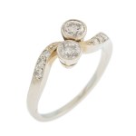 "Toi et moi" ring, Austria, Vienna, 1920s, Art Deco