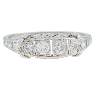 Ring, Slovakia, 1940s, Art Deco