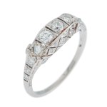 Ring, Slovakia, 1940s, Art Deco