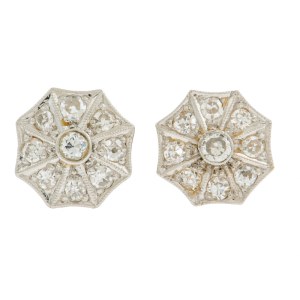 Boucles d'oreilles, années 1920-1930, Art déco