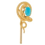 Tie pin with a snake motif, mid-20th century