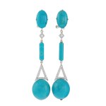 Earrings, second half of the 20th century