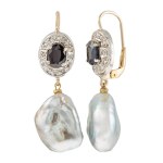 Boucles d'oreilles, milieu du XXe siècle