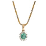 Pendant with a chain, second half of the 20th century