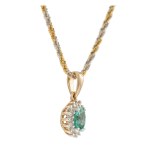 Pendant with a chain, second half of the 20th century