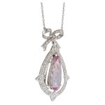 Necklace with a bow motif, early 20th century, Edwardian style
