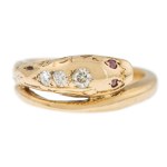 Snake-shaped ring, late 19th century, Victorian style