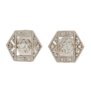 Earrings, 1930s–1940s, Art Deco