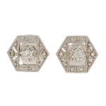 Earrings, 1930s–1940s, Art Deco