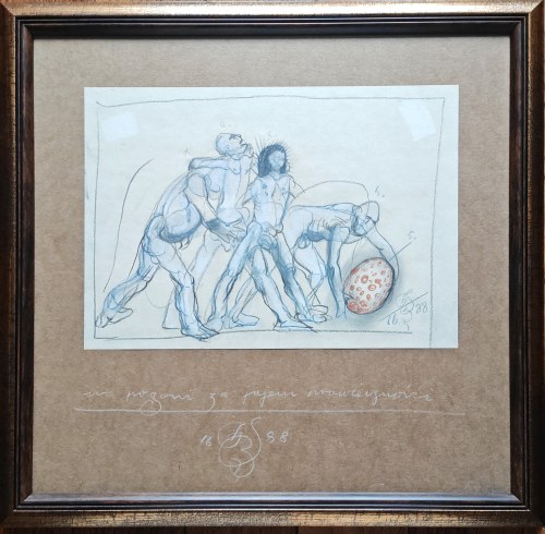 Franciszek Starowieyski (1930-2009), W pogoni za jajem prawieczności, 1988