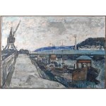 Joseph Pressmane (1904-1967), Port rzeczny - Creil, 1958