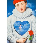Rafał Olbiński (b. 1943), *Explicit Introspection* (Pierrot)