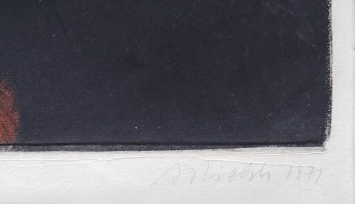 Andrzej Pietsch (1932-2010), Podróżni V - przed świtem, 1971