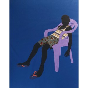 Raphael Adjetey Adjei Mayne (b. 1983), Purple Chair, 2019
