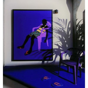 Raphael Adjetey Adjei Mayne (b. 1983), Purple Chair, 2019