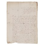 Text of King John III Sobieski’s charter regarding the lawsuit between the Sienieński family of the Dębno coat of arms and the Kuczkowski family of the Jastrzębiec coat of arms over the estates of Rzeczyca, Musików, and Brandwica on the San River. Lublin,