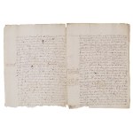 Text of King John III Sobieski’s charter regarding the lawsuit between the Sienieński family of the Dębno coat of arms and the Kuczkowski family of the Jastrzębiec coat of arms over the estates of Rzeczyca, Musików, and Brandwica on the San River. Lublin,