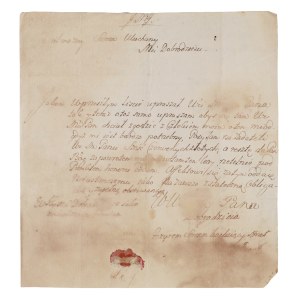 [Mielecki] List N. Mieleckiego do brata Józefa Mieleckiego, łowczego chęcińskiego; bez miejscowości i daty, ok. poł. XVIII w.