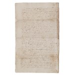 [Lithuania] Document concerning a nobleman’s inn and his subjects on the Widzieniszki estate near Uciana in Lithuania; no specific locality mentioned, November 23, 1748