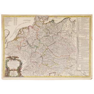[Kopernik, Mapa Germanii i Polski] Robert de Vaugondy, L’Empire D’Allemagne, 1793