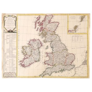 [Wielka Brytania] R. de Vaugondy, Isles Britanniques, 1780