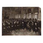 [Warsaw, President Mościcki] A ceremonial gathering in the auditorium of Warsaw City Hall, formerly a palace on Teatralny Square. Warsaw, 1926–1939