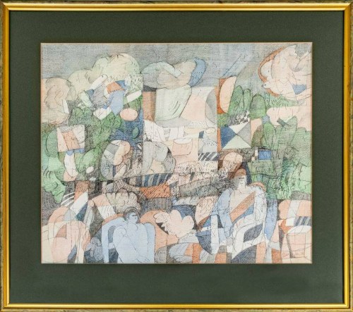 Maria Łuszczkiewicz-Jastrzębska, bez tytułu (Wśród drzew), 1998