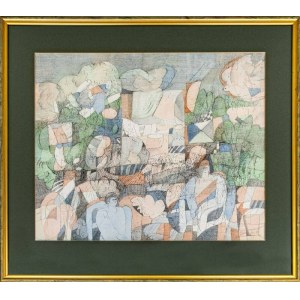 Maria Łuszczkiewicz-Jastrzębska, bez tytułu (Wśród drzew), 1998