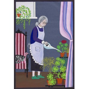 Zdzisław Witwicki (1921, Pruszków – 2019, Warsaw), Dmuchawiec, book illustration, 1982