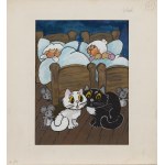 Julitta Karwowska-Wnuczak (née en 1935 à Varsovie), « Filemon, Bonifacy et Szczeniak », illustration de livre