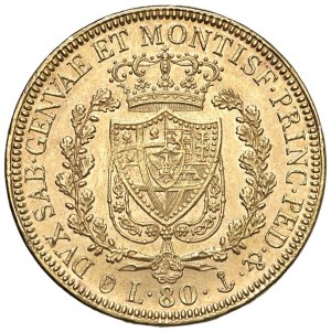 Caruso Collection - Carlo Felice (1821-1831) 80 Lire 1827 G - Nomisma ...