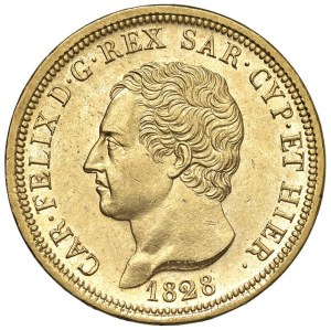 Caruso Collection - Carlo Felice (1821-1831) 80 Lire 1828 G - Nomisma ...
