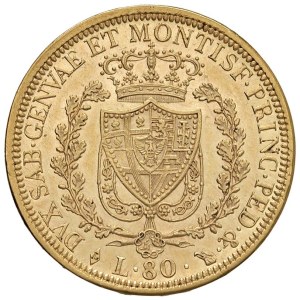 Caruso Collection - Carlo Felice (1821-1831) 80 Lire 1828 T - Nomisma ...
