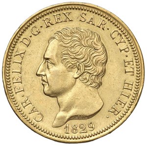 Caruso Collection - Carlo Felice (1821-1831) 80 Lire 1829 G - Nomisma ...