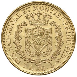 Caruso Collection - Carlo Felice (1821–1831) 80 Lire 1829 G - Nomisma ...