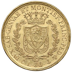 Caruso Collection - Carlo Felice (1821-1831) 80 Lire 1829 G - Nomisma ...