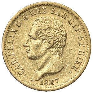 Caruso Collection - Carlo Felice (1821–1831) 20 Lire 1827 T - Nomisma ...