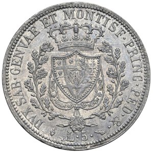 Caruso Collection - Carlo Felice (1821–1831) 5 Lire 1826 T - Nomisma 5...