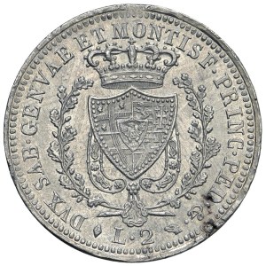 Caruso Collection - Carlo Felice (1821-1831) 2 Lire 1825 T - Nomisma 5...