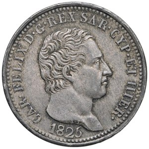 Caruso Collection - Carlo Felice (1821-1831) Lira 1825 T - Nomisma 589...