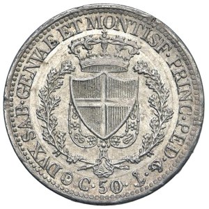 Caruso Collection - Carlo Felice (1821–1831) 50 Centesimi 1826 G - Nom...