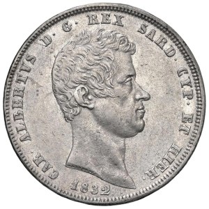 Caruso Collection - Carlo Alberto (1831-1849) 5 Lire 1832 G - Nomisma ...