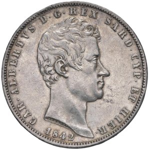 Caruso Collection - Carlo Alberto (1831–1849) 5 Lire 1842 T - Nomisma ...
