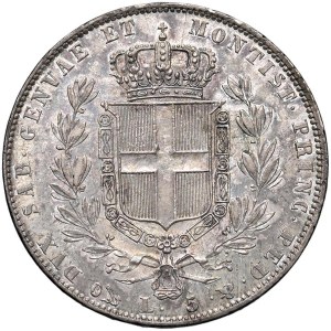 Caruso Collection - Carlo Alberto (1831-1849) 5 Lire 1844 G - Nomisma ...
