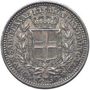 Caruso Collection - Carlo Alberto (1831-1849) 50 Centesimi 1833 G - No...