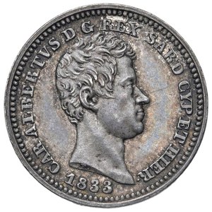 Caruso Collection - Carlo Alberto (1831-1849) 50 Centesimi 1833 T - No...