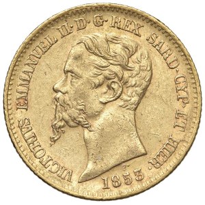 Caruso Collection - Vittorio Emanuele II (1849–1861) 20 Lire 1853 G - ...