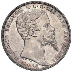 Caruso Collection - Vittorio Emanuele II (1849-1861) 5 Lire 1854 T - N...