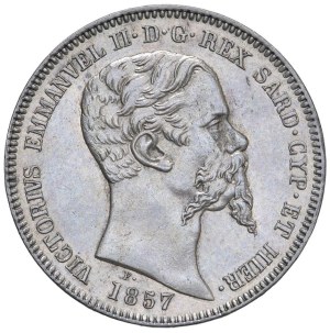 Caruso Collection - Vittorio Emanuele II (1849-1861) Lira 1857 T - Nom...